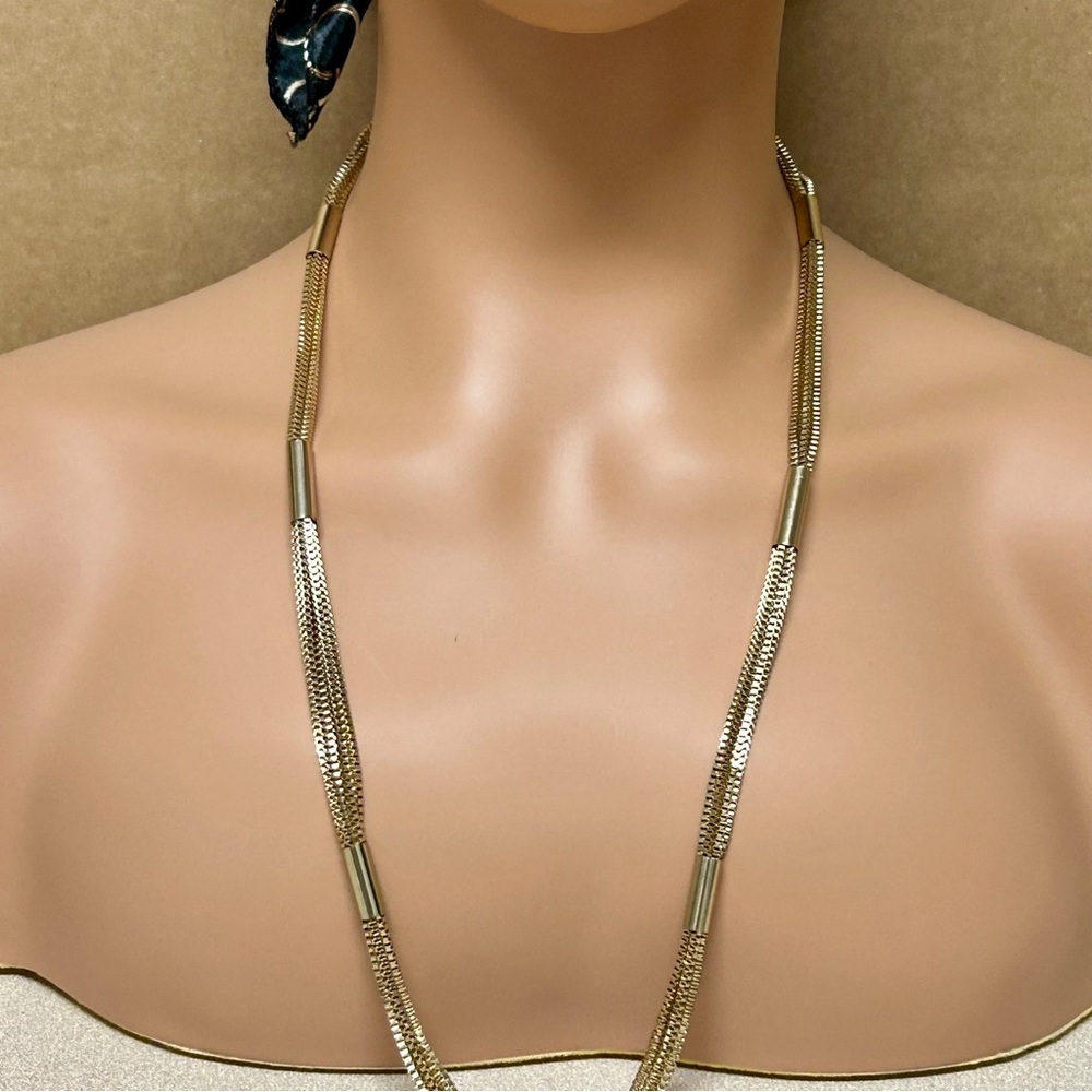 Timeless Gold Tassel Necklace*